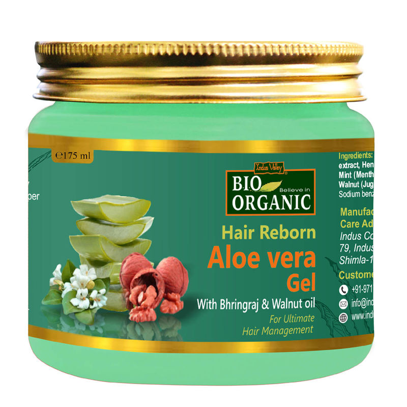 Indus Valley Bio Organic Hair Reborn Aloe Vera Gel: Buy Indus Valley Bio  Organic Hair Reborn Aloe Vera Gel Online at Best Price in India | Nykaa