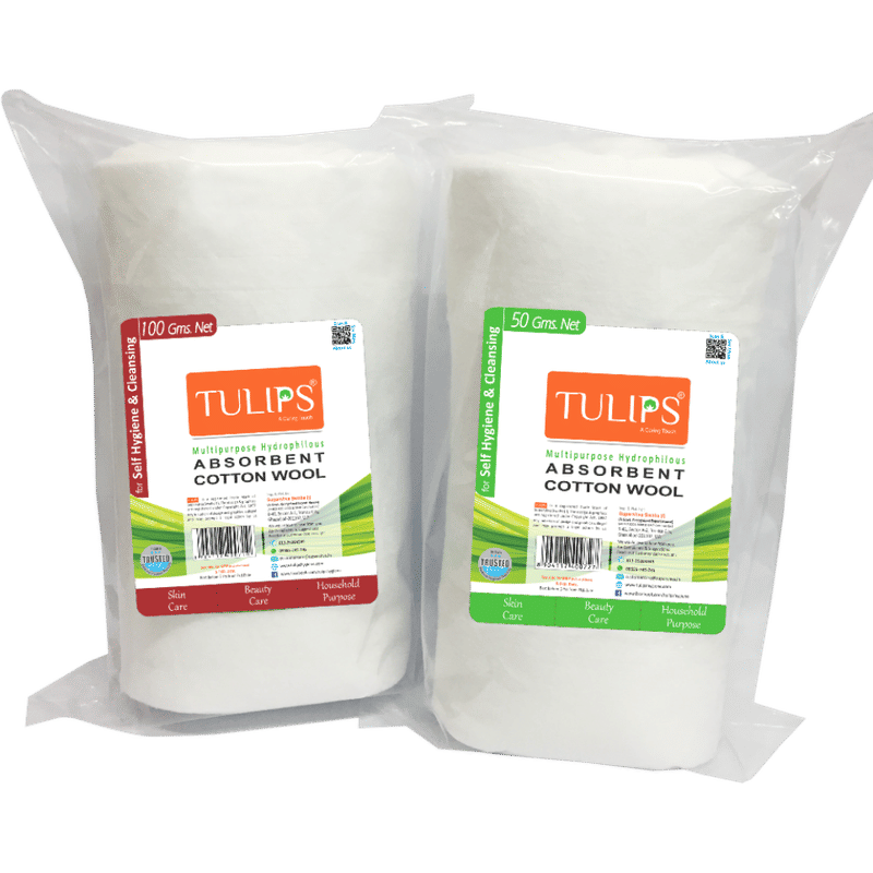Tulips Bandage Absorbent Cotton Wool
