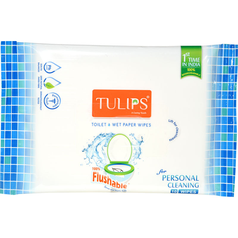 Tulips Toilet Wet Wipes