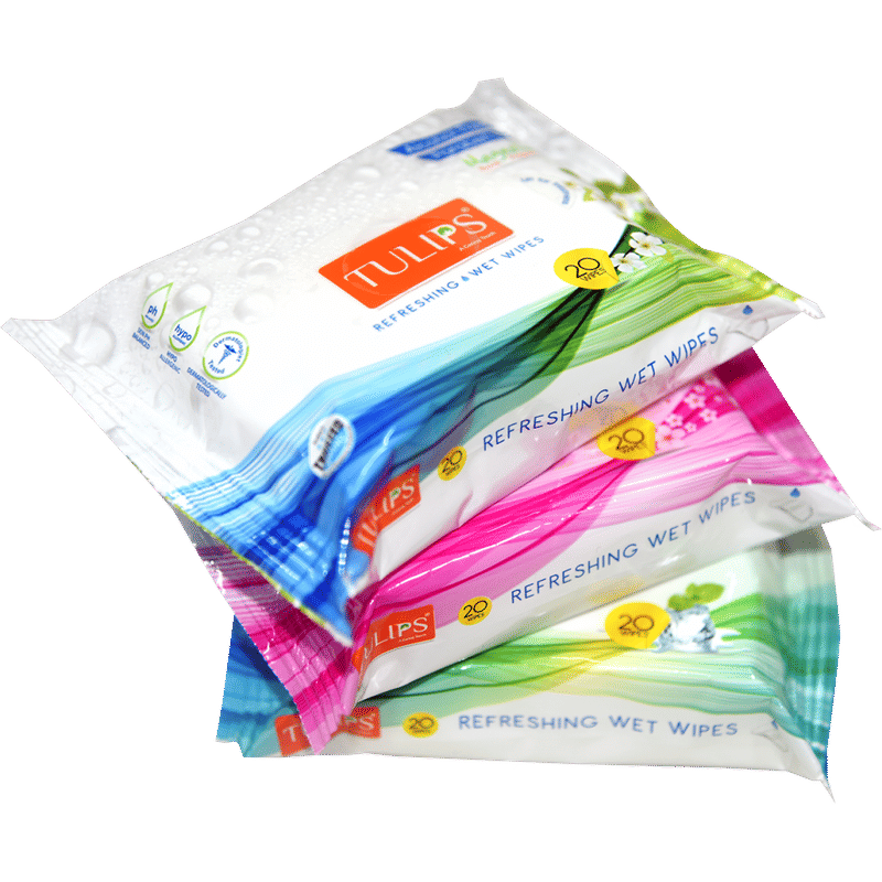 Tulips Refreshing Wet Wipes (Magnolia)