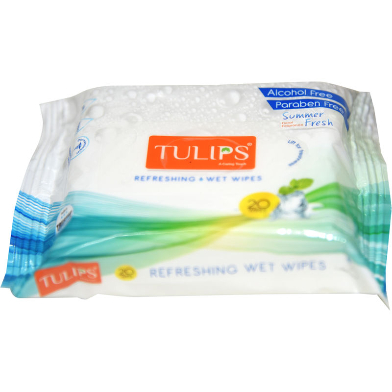Tulips Refreshing Wet Wipes (Summer Fresh)