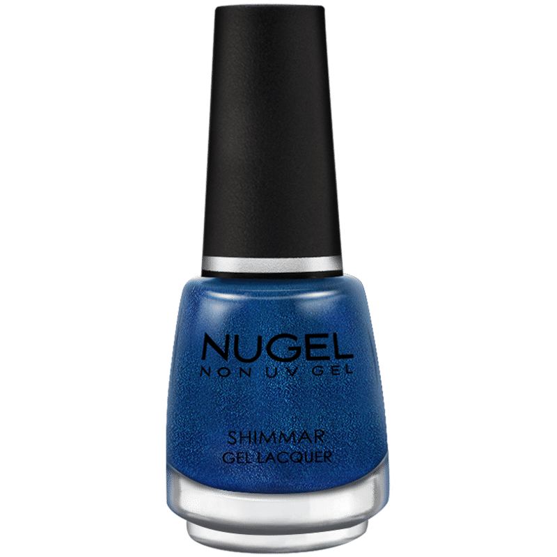 Nugel Non UV Gel Shimmer Nail Paint - Diamond Electric Blue