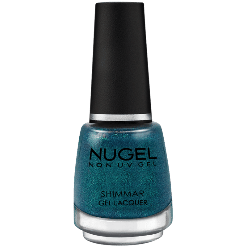 Nugel Non UV Gel Shimmer Nail Paint - Diamond Pine Green