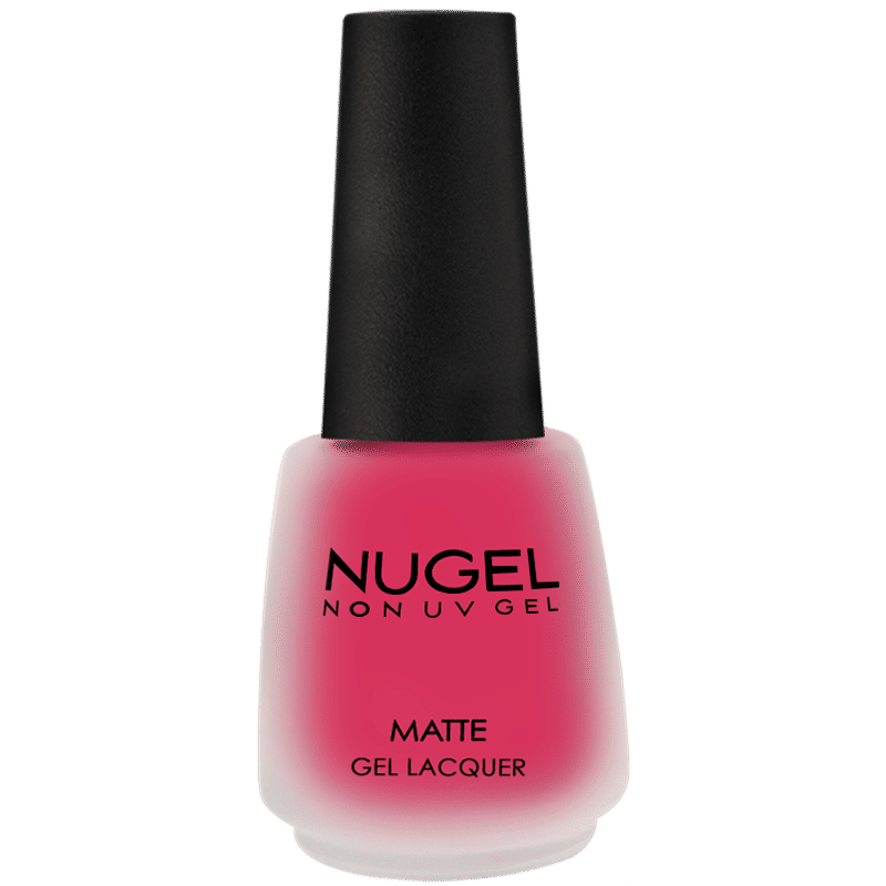 Nugel Non UV Gel Matte Nail Paint - Neon Pink Matte