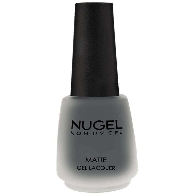 Nugel Non UV Gel Matte Nail Paint - Ash Gray Matte