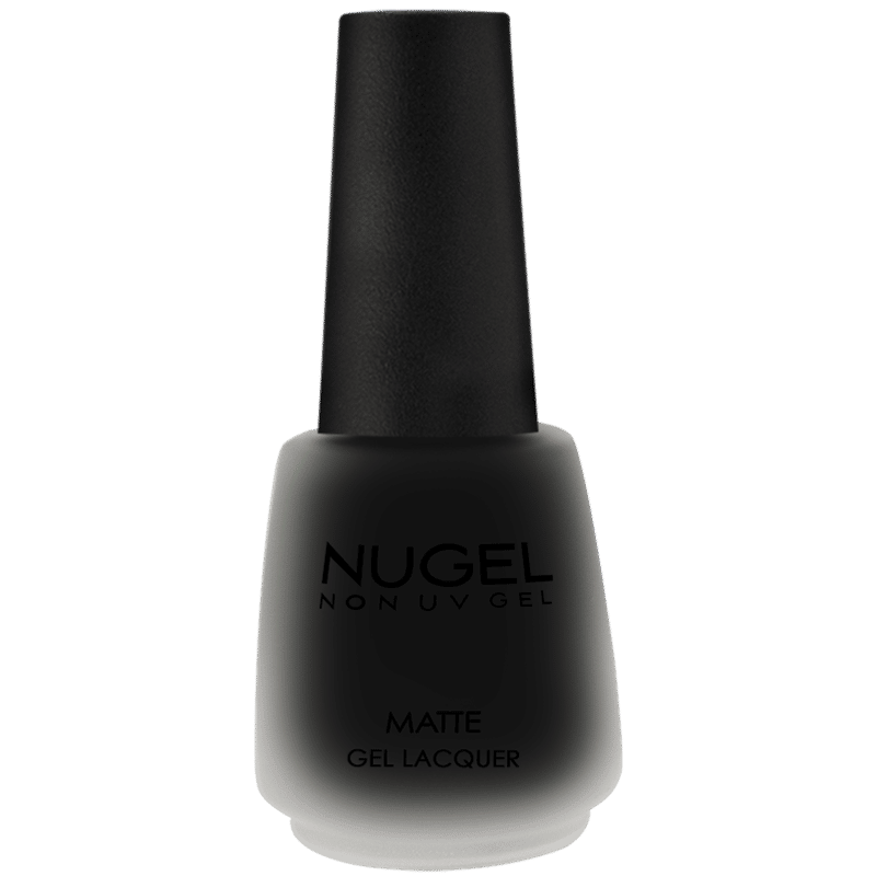 Nugel Non UV Gel Matte Nail Paint - Jade Black Matte