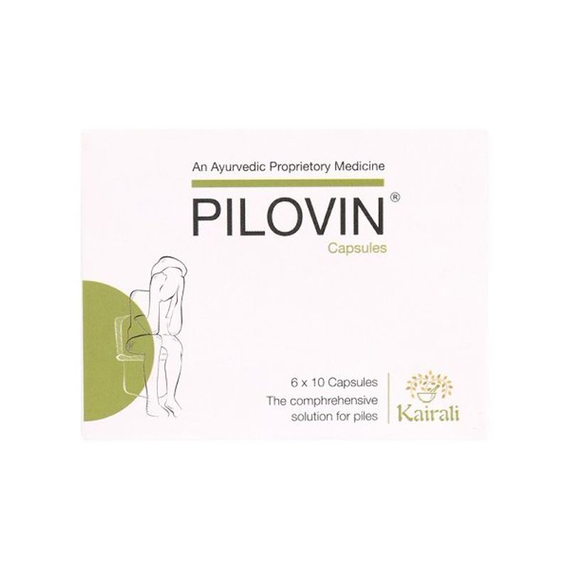 Kairali Pilovin Capsules (The Comprehensive Solution For Piles)