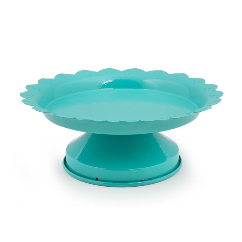 Chumbak Dainty Doily Mini Cake Stand Teal Buy Chumbak Dainty Doily
