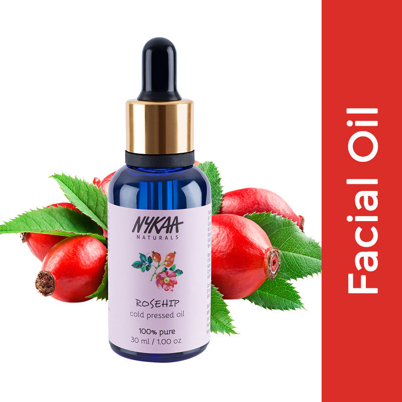 Nykaa Naturals 100% Pure Cold Pressed Rosehip Carrier Oil for Skin Regeneration & Hair Nourishment
