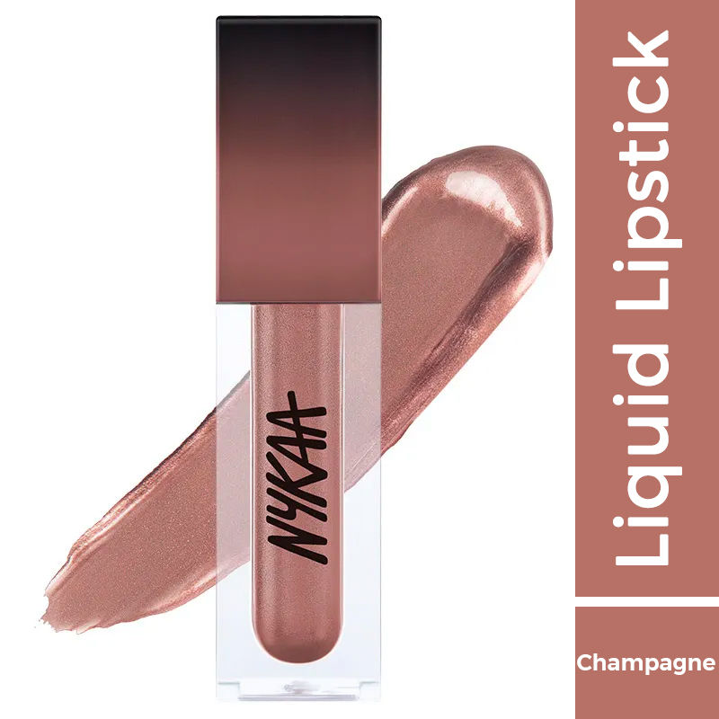 Nykaa Matte to Last! Transfer Proof Metallic Liquid Lipstick and Eyeshadow - Poker Face