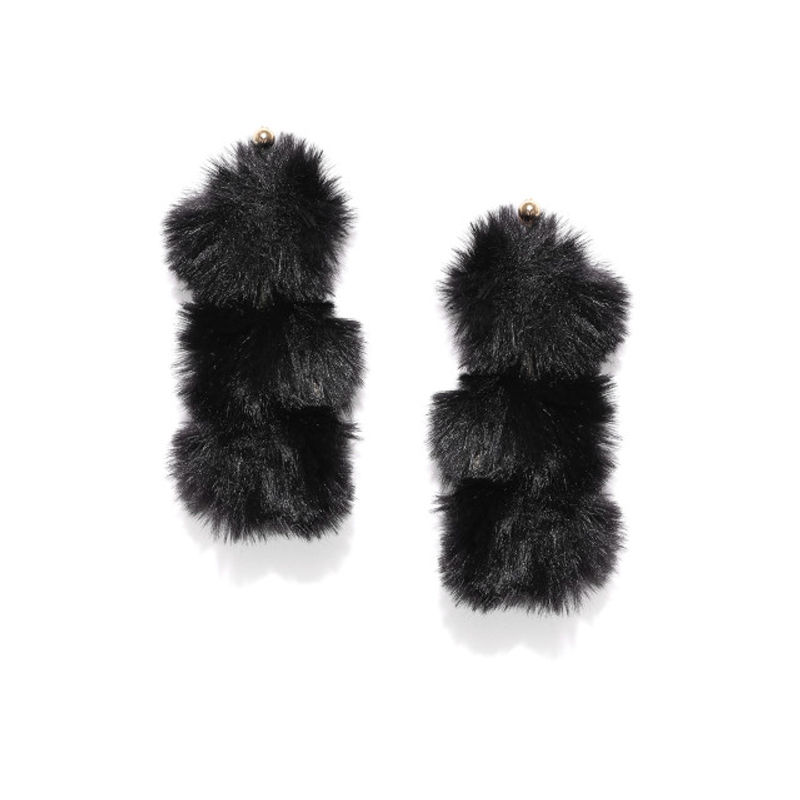 Fur Pom Pom Earrings  How Did You Make This  Luxe DIY