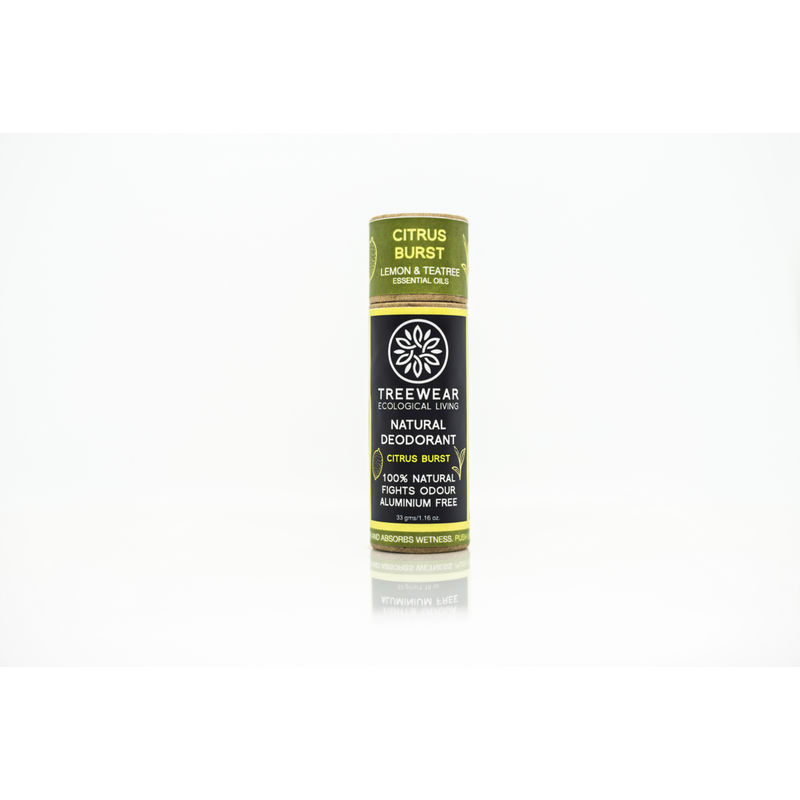 TreeWear Natural Deodorant Stick - Citrus Burst