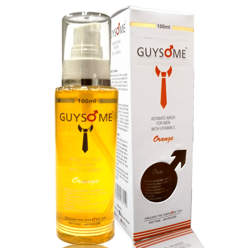 Guysome Orange Intimate Wash For Men With Vitamin E (100ml)
