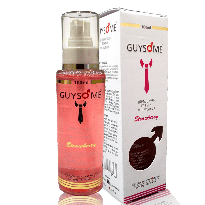 Guysome Strawberry Intimate Wash For Men With Vitamin E
