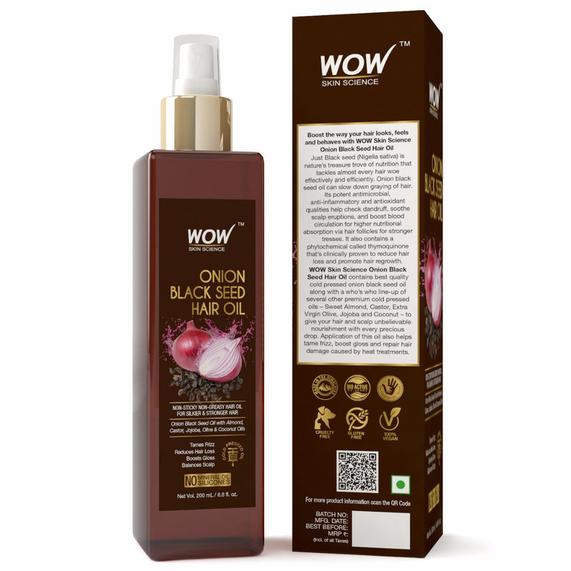 Wow Skin Science Onion Black Seed Hair Oil