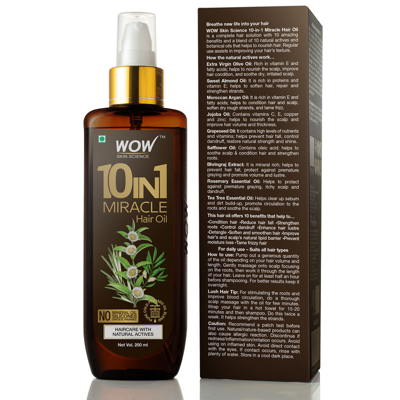 Wow 10 In 1 Miracle Hair Oil At Nykaa Com