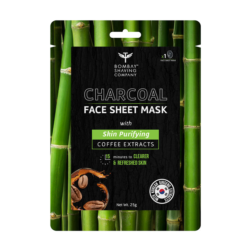 Bombay Shaving Company Charcoal Face Sheet Mask Review Nykaa