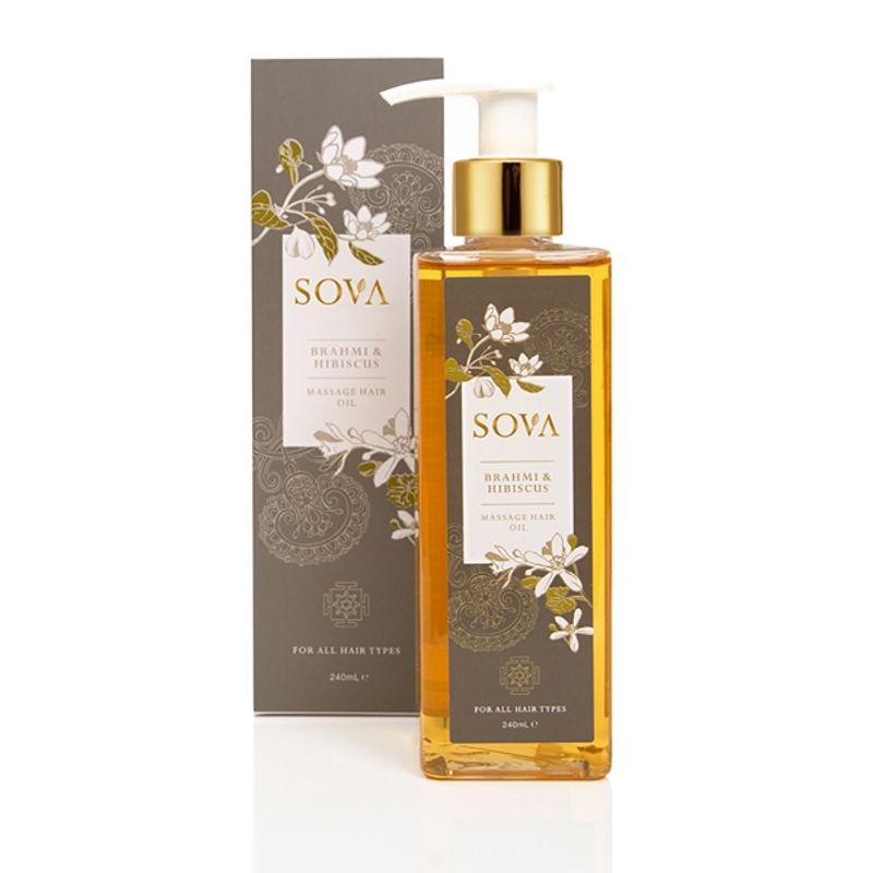 SOVA Brahmi & Hibiscus Hair Massage Oil For All Hair