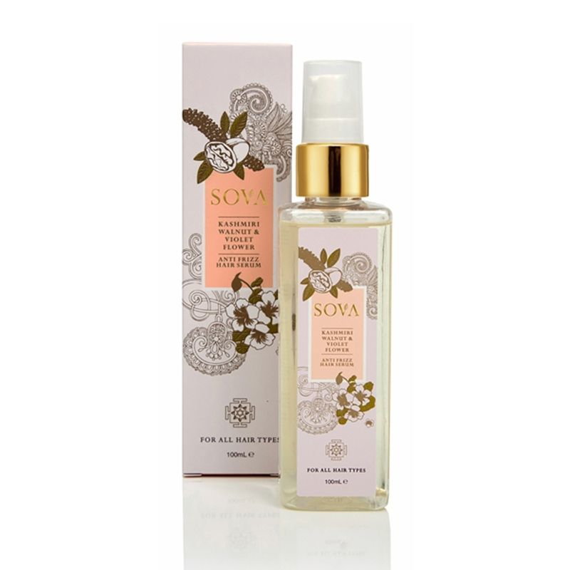 SOVA Kashmiri Walnut & Violet Flower Anti Frizz Hair Serum For All Hair