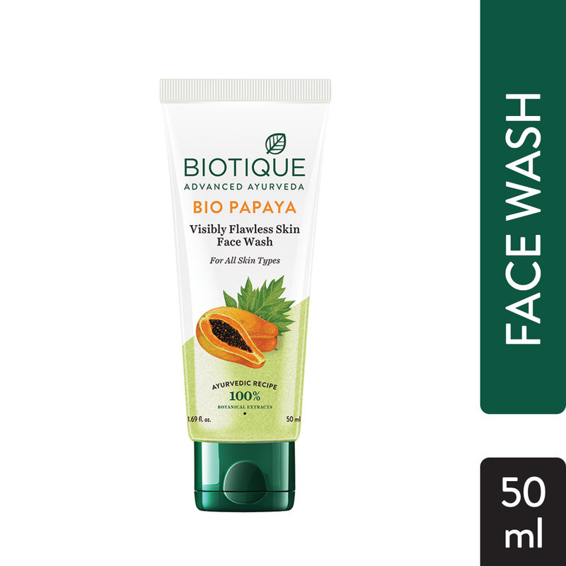 Biotique Bio Papaya Visibly Flawless Face Wash For All Skin Types Buy