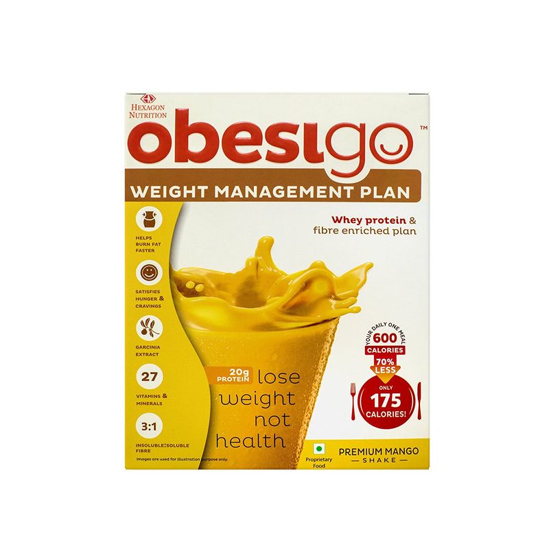 Obesigo Meal Replacement Shake - Mango 7 Sachets