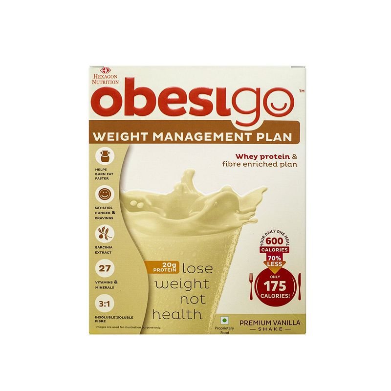 Obesigo Meal Replacement Shake - Vanilla 7 Sachets