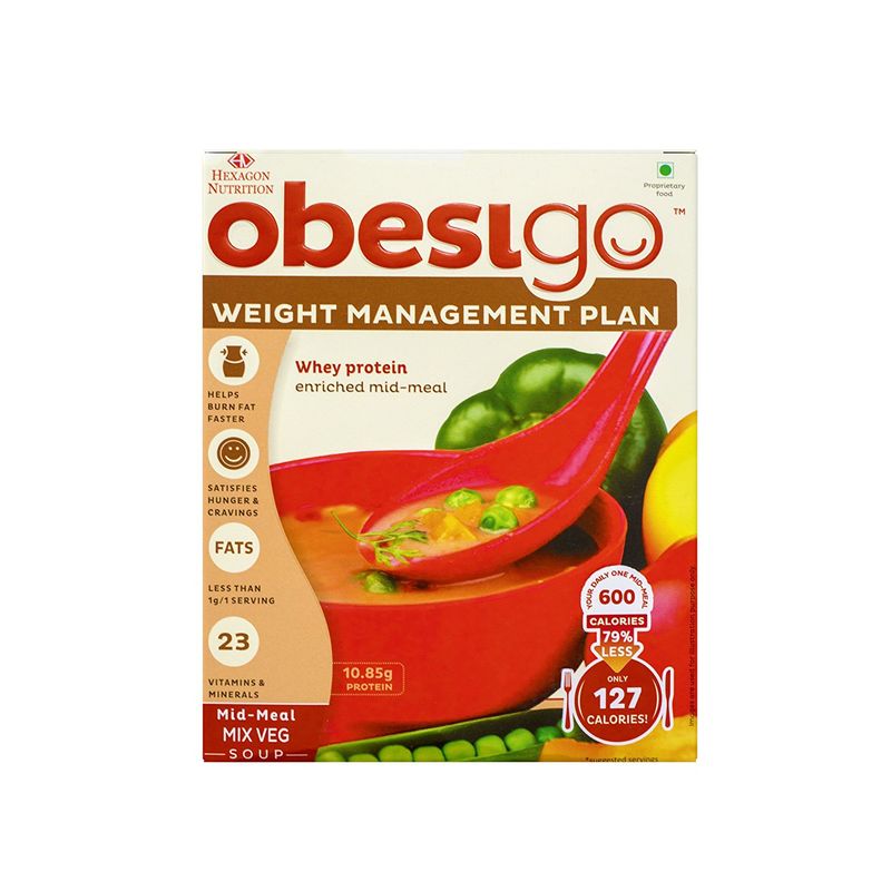 Obesigo Low Calorie Mid-Meal Mix Veg Soup