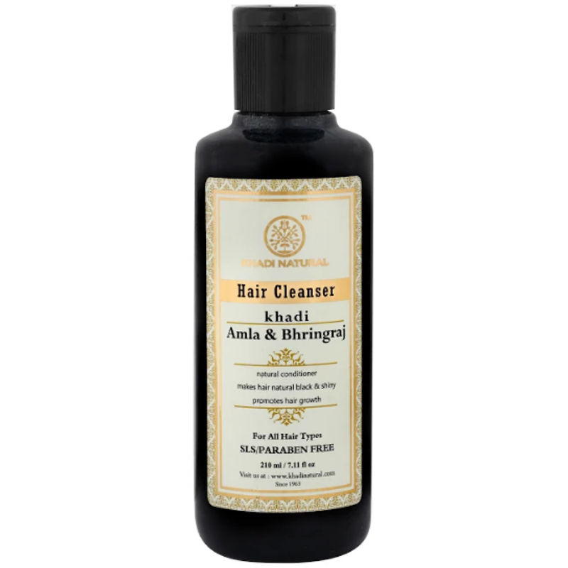 Khadi Natural Amla Bhringraj Hair Cleanser Sls Paraben Free For All Hair Types