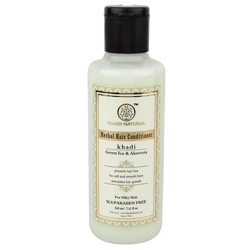 Khadi Natural Green Tea Aloevera Herbal Hair Conditioner Sls