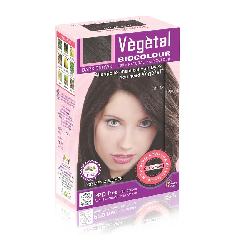 Vegetal Bio Colour Dark Brown Free In Pack Color Protection Shampoo