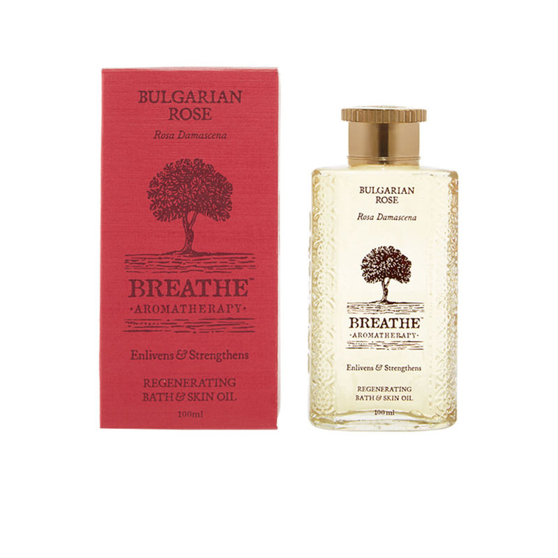 Breathe Aromatherapy Bulgarian Rose Bath And Skin Oil