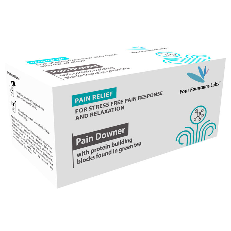 Four Fountains Labs Pain Downer with Protein Building Blocks Found in Green Tea