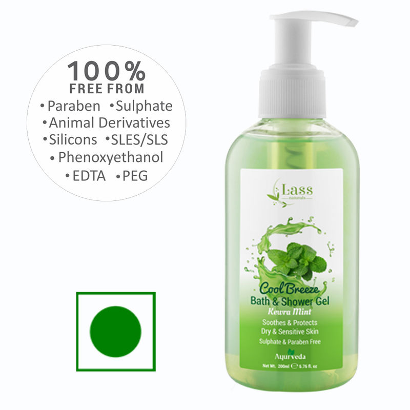Lass Naturals Cool Breeze Shower Gel