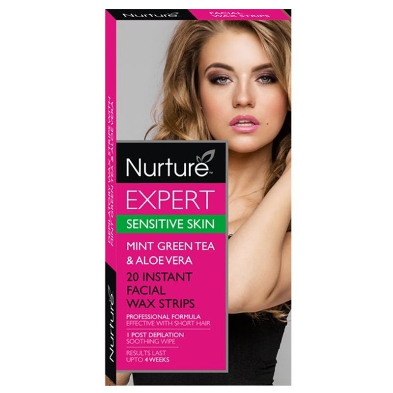 Nurture Expert Facial Wax Strips - Sensitive Skin
