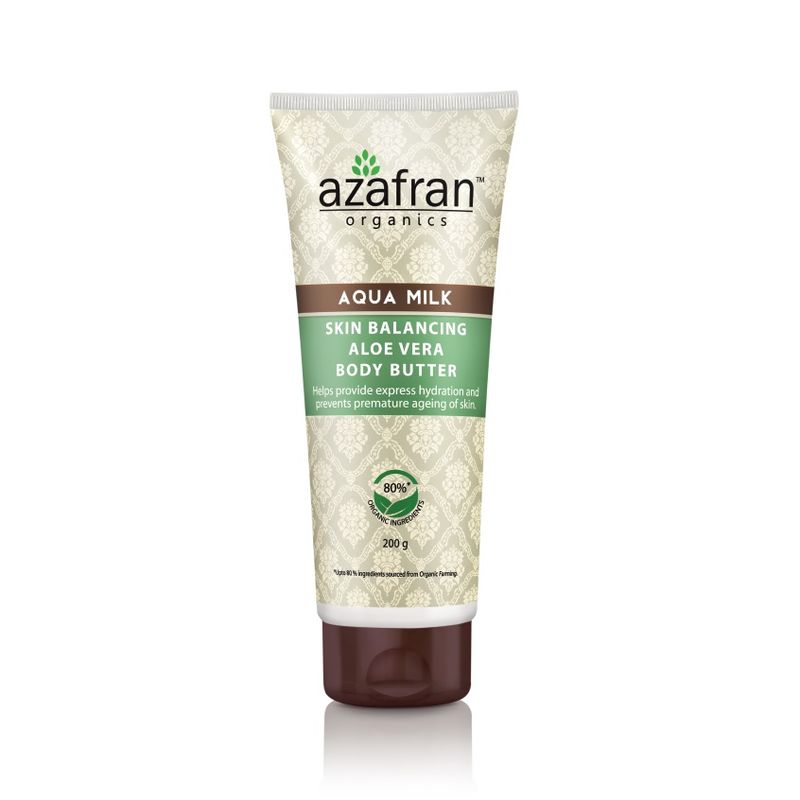 Azafran Organics Aqua Milk Skin Balancing Aloe Vera Body Butter