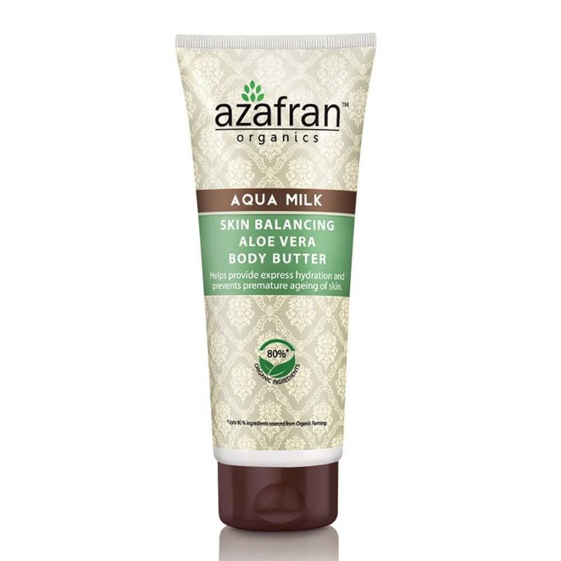 Azafran Organics Aqua Milk Skin Balancing Aloe Vera Body Butter