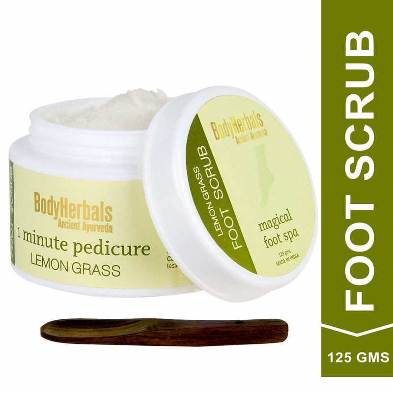 BodyHerbals 1 Minute Pedicure, Lemongrass Foot Scrub