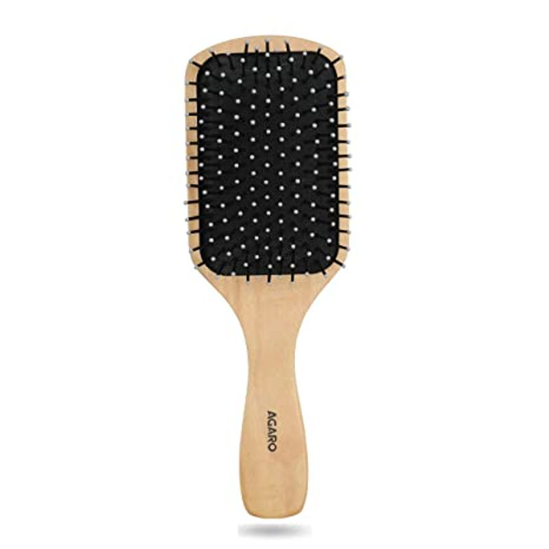 Agaro Wooden Paddle Hair Brush 33206: Buy Agaro Wooden Paddle Hair Brush  33206 Online at Best Price in India | Nykaa