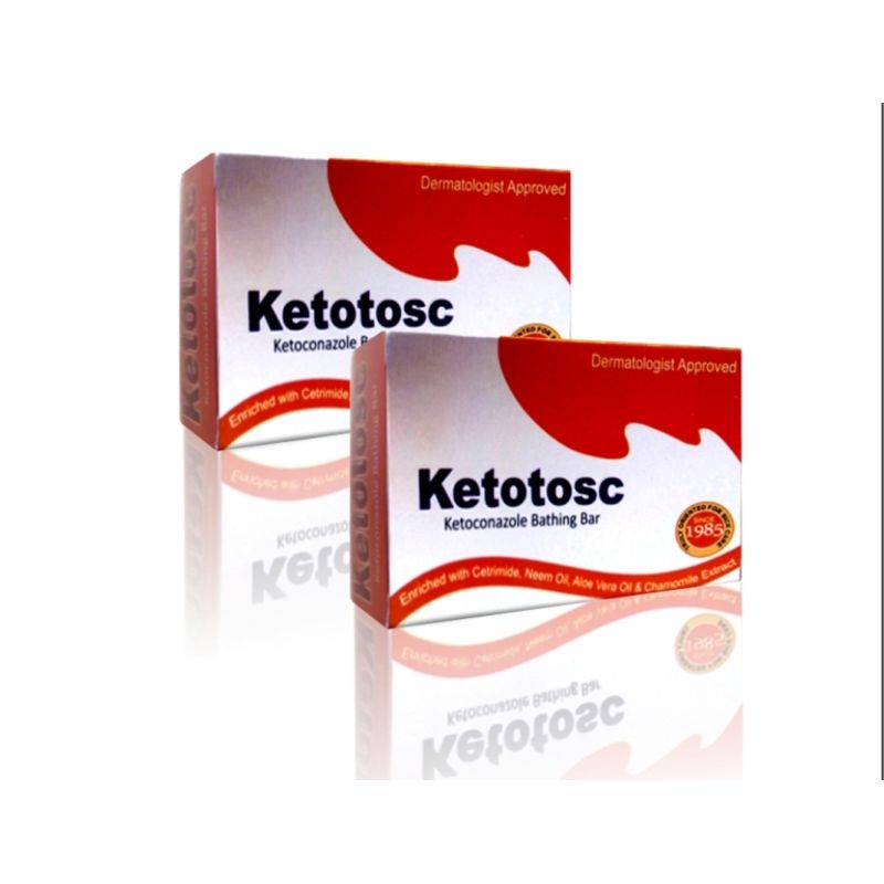 Ketotosc Ketoconazole Bathing Bar (Pack of 2)