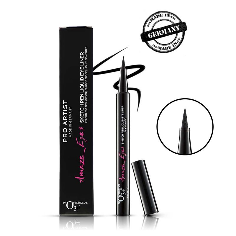 O3+ Amaze Eyes Sketch Pen Liquid Eye Liner Black Magic