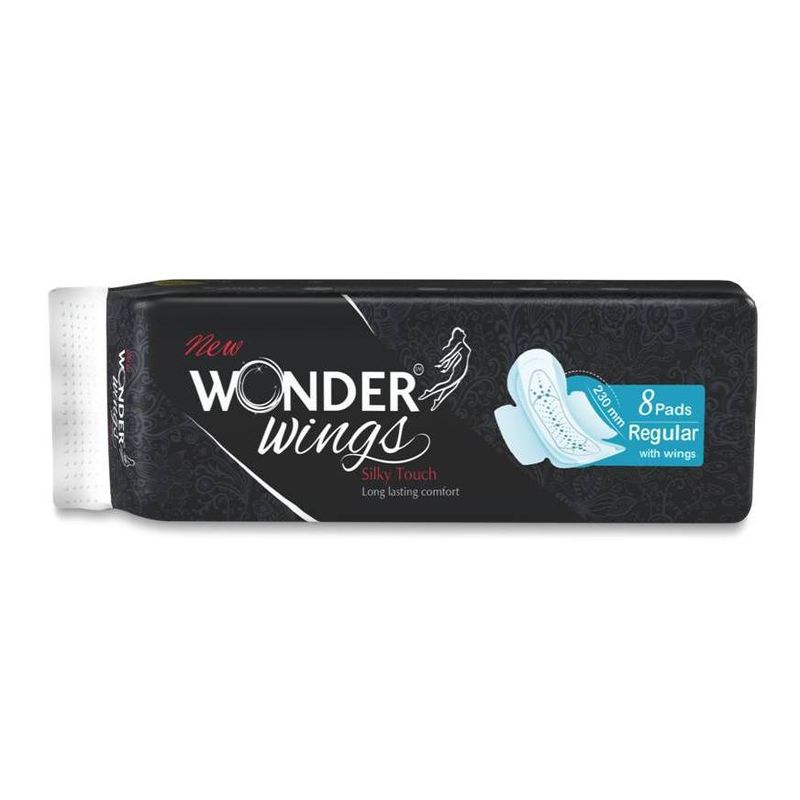 Wonder Wings Silky Touch Regular Sanitary Napkins - 8 Pads