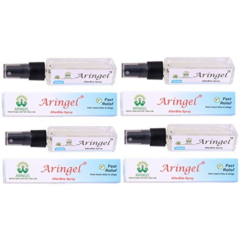 Aringel Afterbite Herbal Spray Fast Relief From Insect Bites & Stings Set Of 4