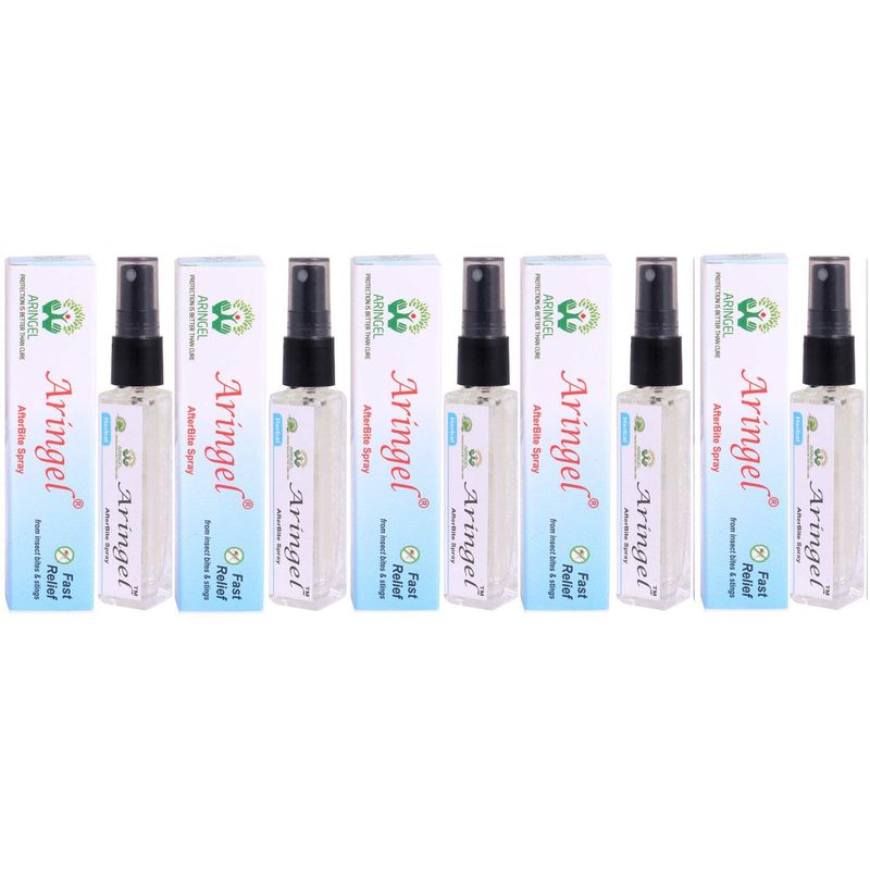Aringel Afterbite Herbal Spray Fast Relief From Insect Bites & Stings Set Of 5