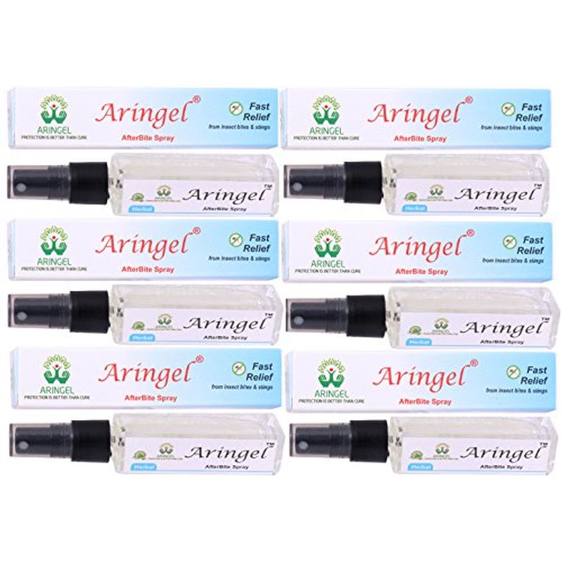 Aringel Afterbite Herbal Spray Fast Relief From Insect Bites & Stings Set Of 6