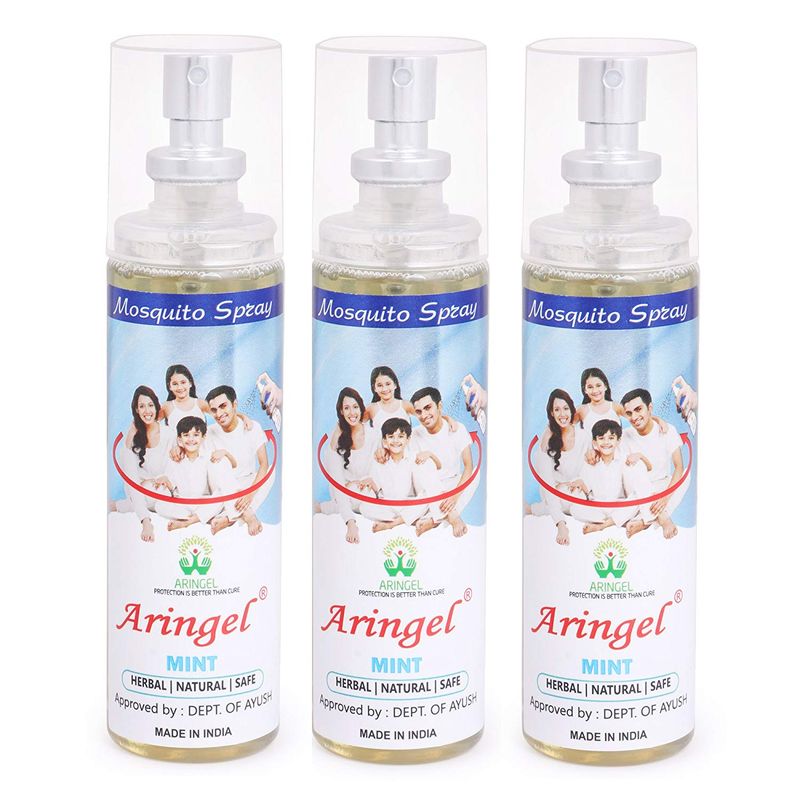 Aringel Mosquito Repellent Spray (Mint) Set Of 3