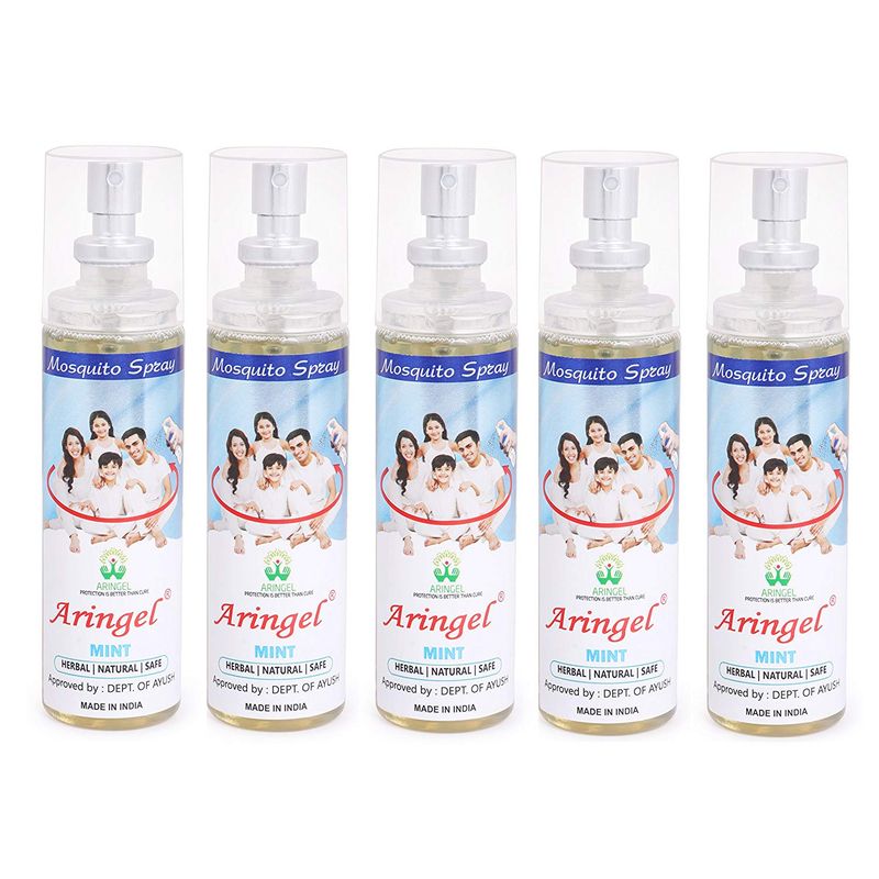 Aringel Mosquito Repellent Spray (Mint) Set Of 5