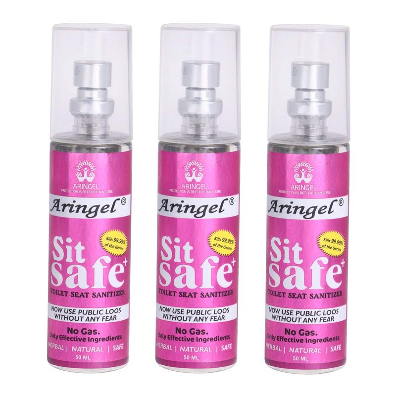Aringel Sit Safe Toilet Seat Sanitizer Pack Of 3