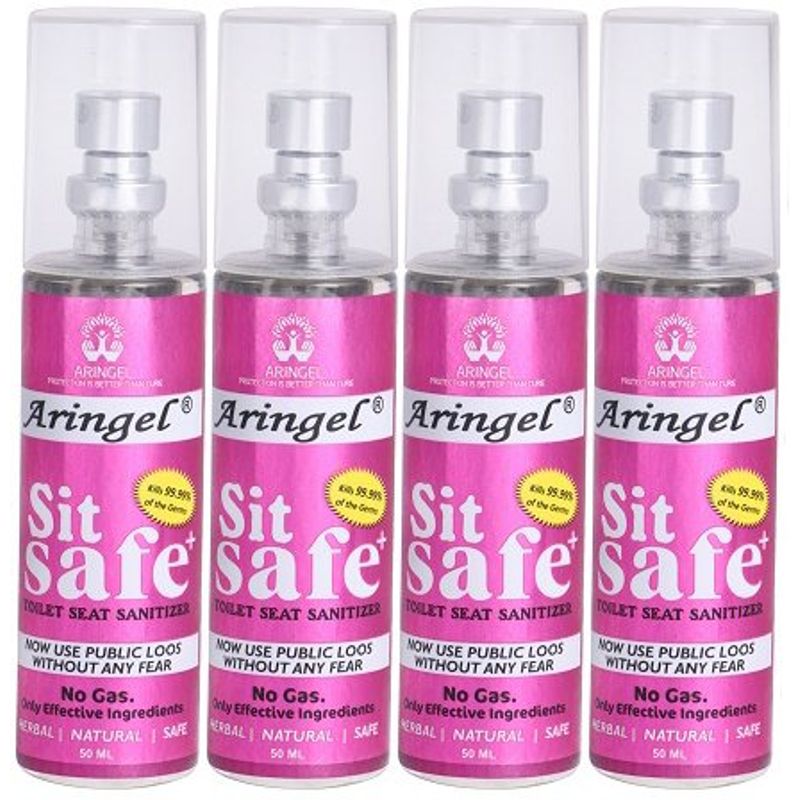 Aringel Sit Safe Toilet Seat Sanitizer Pack Of 4