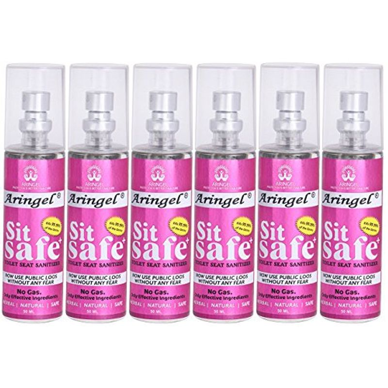 Aringel Sit Safe Toilet Seat Sanitizer Pack Of 6