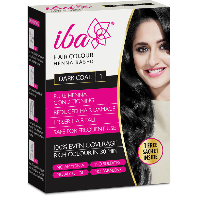 Iba Halal Care Hair Colour Dark Coal 1 At Nykaa Com
